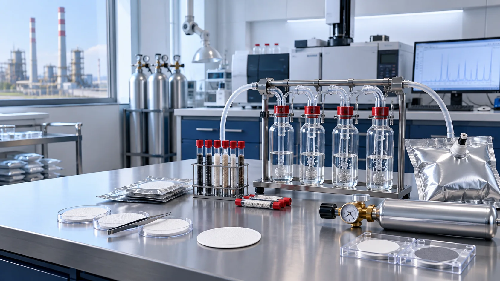 Emissions laboratory analysis and sample preparation