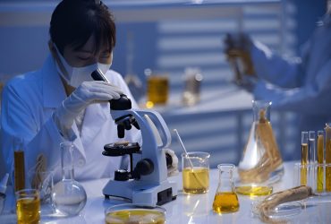 Laboratory scientist at work